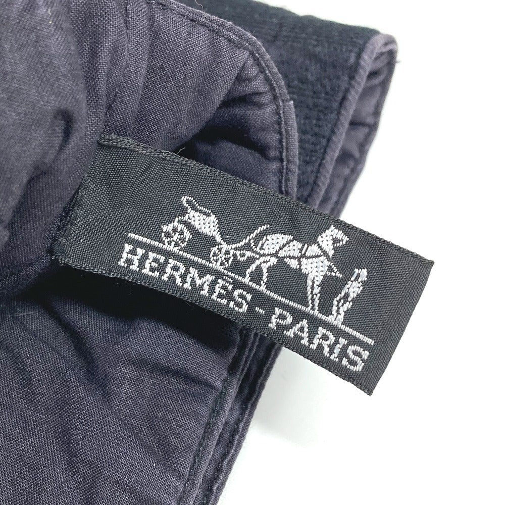 HERMES アメダバカバドゥポッシュ カバン トートバッグ 肩掛け ショルダーバッグ コットン ユニセックス ネイビー