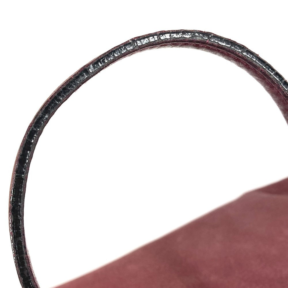LOEWE Logo Heritage Tote Bag Shoulder Bag Nubuck Unisex Bordeaux