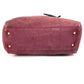 LOEWE Logo Heritage Tote Bag Shoulder Bag Nubuck Unisex Bordeaux