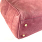 LOEWE Logo Heritage Tote Bag Shoulder Bag Nubuck Unisex Bordeaux