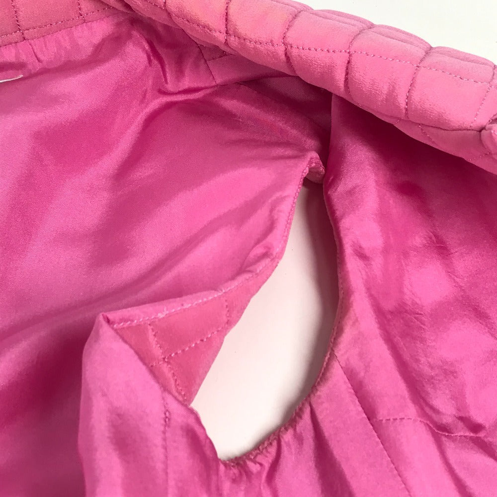 CHANEL P15739 00S CC ココマーク キルティング 袖なし トップス アウター アパレル ベスト シルク レディース ピンク