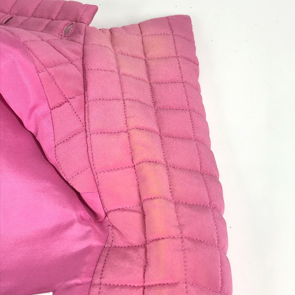 CHANEL P15739 00S CC ココマーク キルティング 袖なし トップス アウター アパレル ベスト シルク レディース ピンク