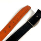 HERMES Double H Logo Buckle Bottoms Belt Accessory Belt Leather Unisex Orange