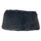 CHANEL Bicolor CC Logo Coco Mark Tippet Accessory Muffler Fur Ladies Black