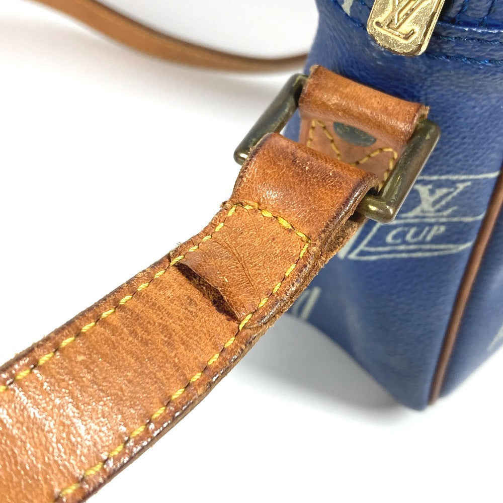 LOUIS VUITTON M80010 LVカップ louis vuitton cup サック サンディエゴ 斜め掛け ポシェット カバン ショルダーバッグ レザー ユニセックス ブルー