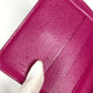 LOUIS VUITTON M95188 Monogram Perforated Compact Zip Wallet, Bi-fold Wallet, Monogram Canvas, Women's, Fuchsia Pink