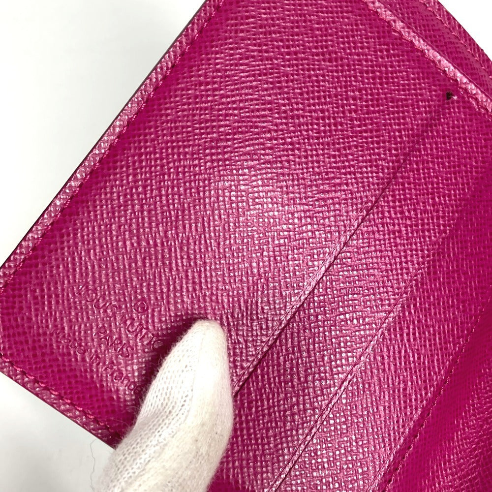 LOUIS VUITTON M95188 Monogram Perforated Compact Zip Wallet, Bi-fold Wallet, Monogram Canvas, Women's, Fuchsia Pink
