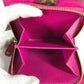 LOUIS VUITTON M95188 Monogram Perforated Compact Zip Wallet, Bi-fold Wallet, Monogram Canvas, Women's, Fuchsia Pink