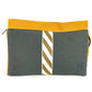 HERMES H Logo Jimetu GM Jimetu GM Bag Pouch Second Bag Makeup Pouch Multi Pouch Clutch Bag Cotton Unisex Gray