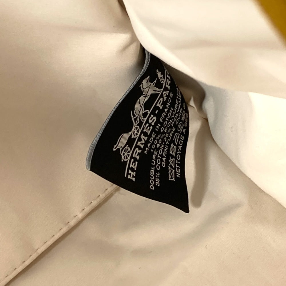 HERMES H Logo Jimetu GM Jimetu GM Bag Pouch Second Bag Makeup Pouch Multi Pouch Clutch Bag Cotton Unisex Gray