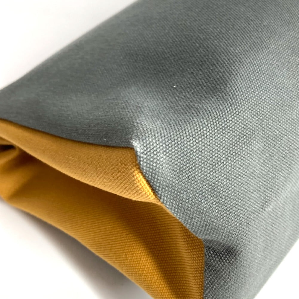 HERMES H Logo Jimetu GM Jimetu GM Bag Pouch Second Bag Makeup Pouch Multi Pouch Clutch Bag Cotton Unisex Gray