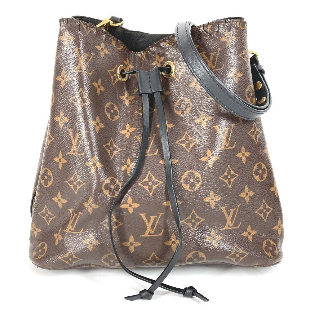 LOUIS VUITTON M44020 Monogram Neonoe Bag Crossbody 2WAY Bag Drawstring Bag Shoulder Bag Monogram Canvas Ladies Noir Black