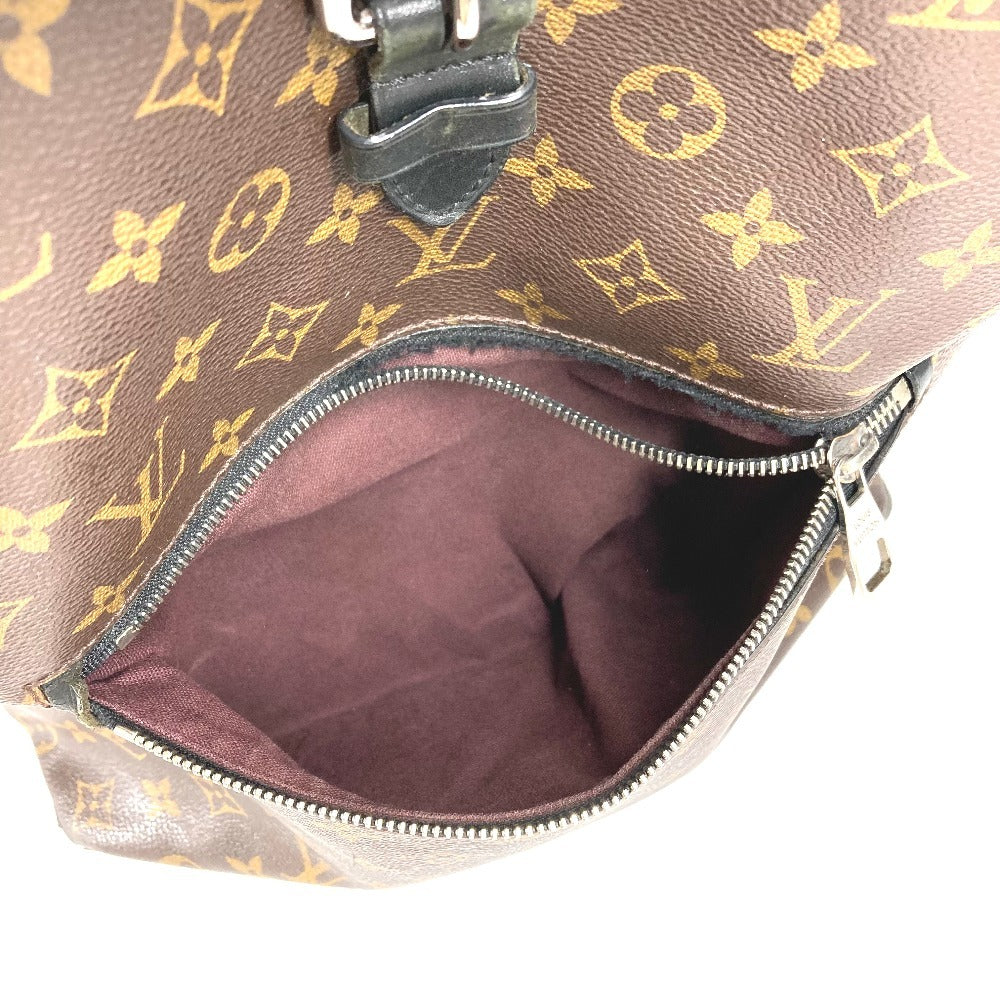 LOUIS VUITTON M40637 Monogram Macassar Parc Backpack Bag Flap Rucksack Monogram Canvas Unisex Brown