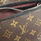 LOUIS VUITTON M40637 Monogram Macassar Parc Backpack Bag Flap Rucksack Monogram Canvas Unisex Brown