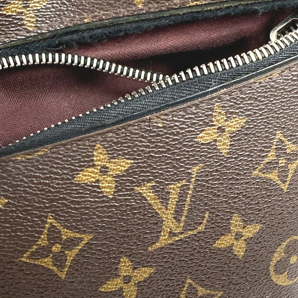 LOUIS VUITTON M40637 Monogram Macassar Parc Backpack Bag Flap Rucksack Monogram Canvas Unisex Brown