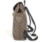 LOUIS VUITTON M40637 Monogram Macassar Parc Backpack Bag Flap Rucksack Monogram Canvas Unisex Brown