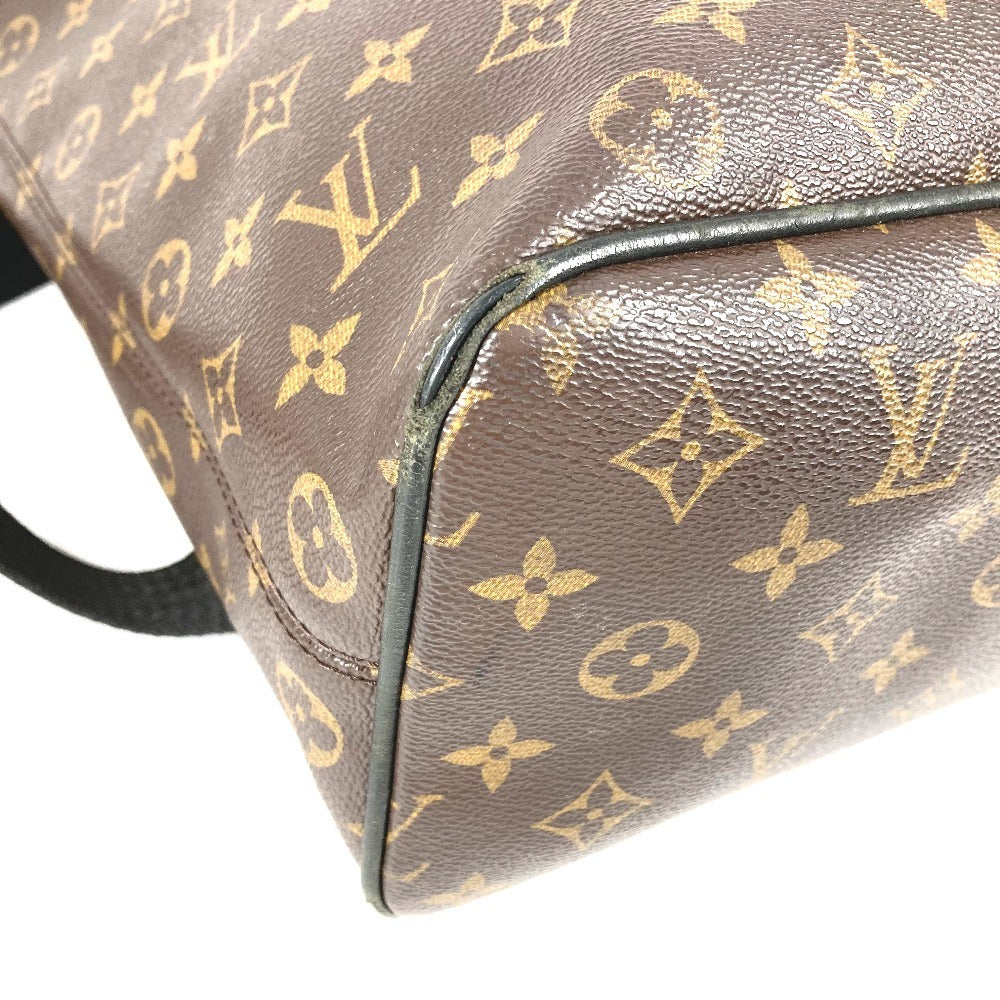 LOUIS VUITTON M40637 Monogram Macassar Parc Backpack Bag Flap Rucksack Monogram Canvas Unisex Brown