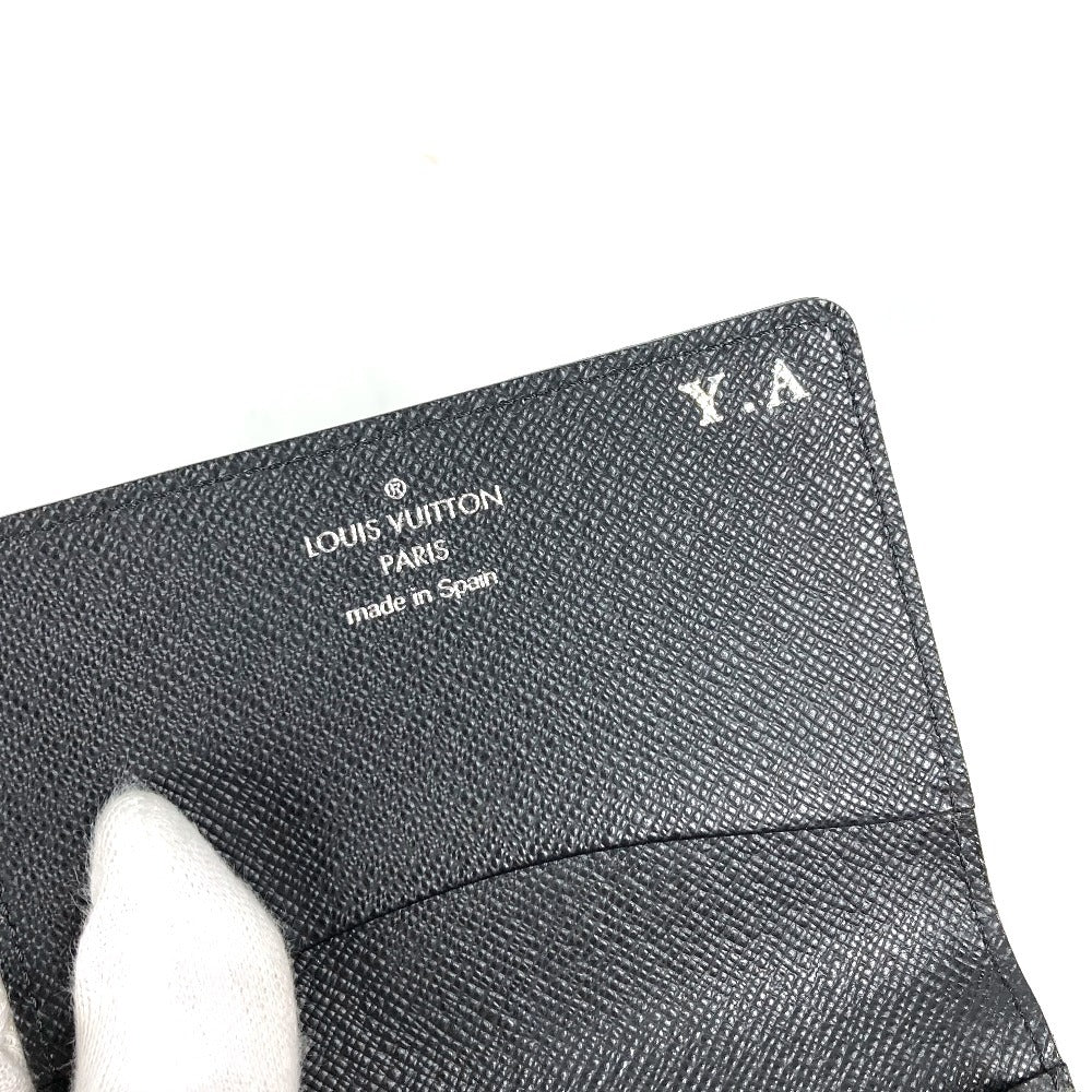 Louis vuitton m56582 epi anvelope carte de visite kad perniagaan lulus kes flap bifold card case epi kulit unisex noir hitam
