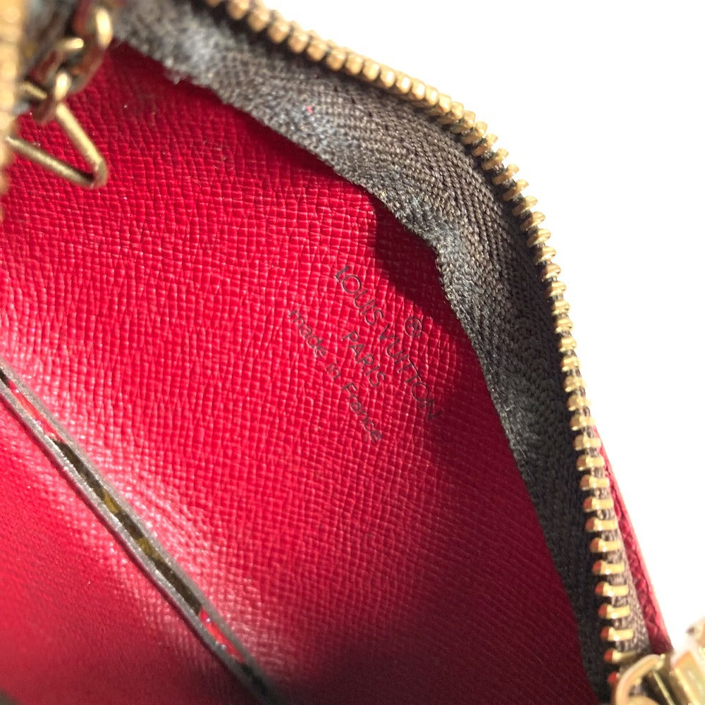 LOUIS VUITTON M95042 Monogram Cherry Takashi Murakami Pochette Cleat Key Case Wallet Coin Purse with Key Ring Coin Case Monogram Canvas Women's Red
