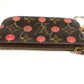 LOUIS VUITTON M95042 Monogram Cherry Takashi Murakami Pochette Cleat Key Case Wallet Coin Purse with Key Ring Coin Case Monogram Canvas Women's Red