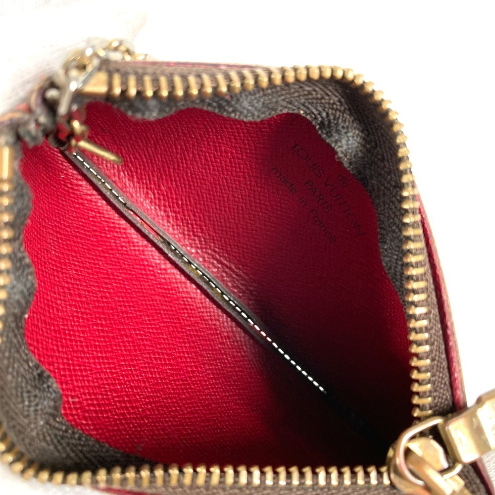 LOUIS VUITTON M95042 Monogram Cherry Takashi Murakami Pochette Cleat Key Case Wallet Coin Purse with Key Ring Coin Case Monogram Canvas Women's Red
