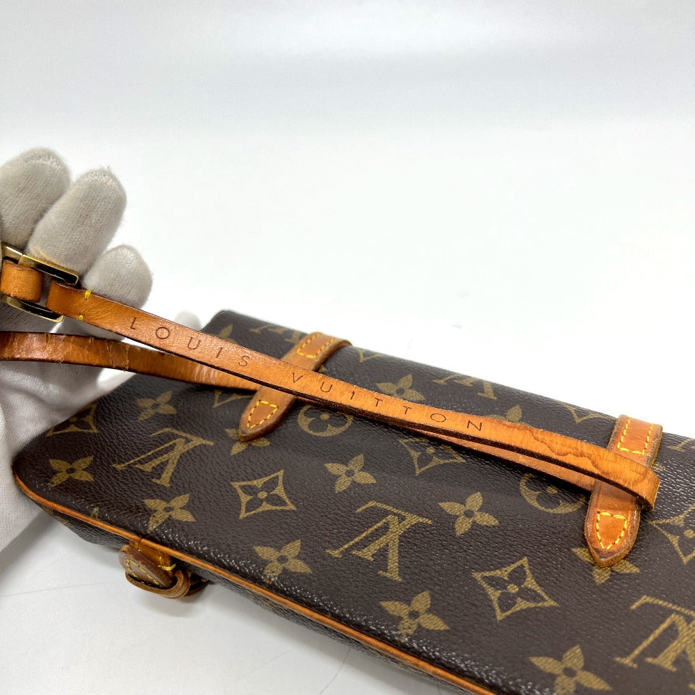LOUIS VUITTON M51159 モノグラム ポシェット マレル バッグ カバン ウエストポーチ ボディバッグ ウエストバッグ モノグラムキャンバス レディース ブラウン