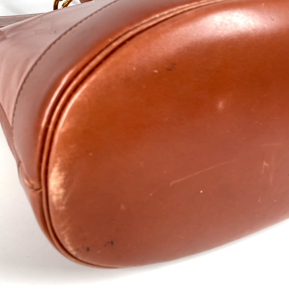 HERMES Vintage Alix Bag Shoulder Bag Leather Unisex Brown