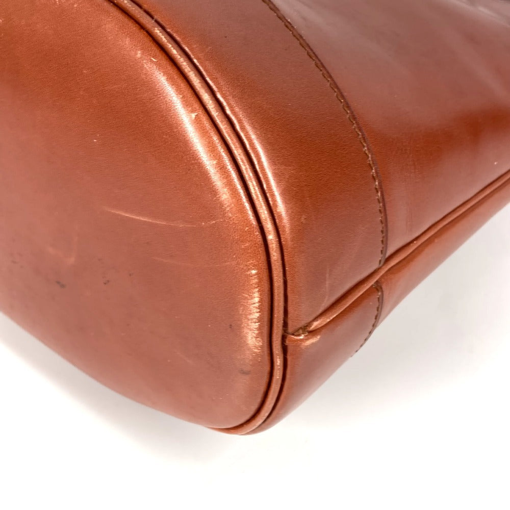 HERMES Vintage Alix Bag Shoulder Bag Leather Unisex Brown