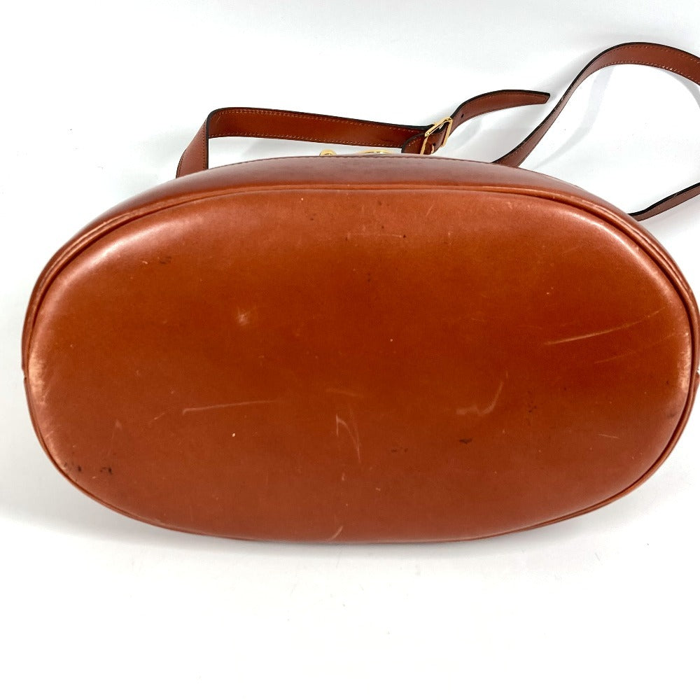 HERMES Vintage Alix Bag Shoulder Bag Leather Unisex Brown