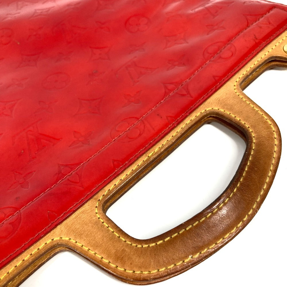 Louis Vuitton M91078 Monogram Vernis Stanton Bag Vertikal Tangan Monogram Vernis Wanita Merah