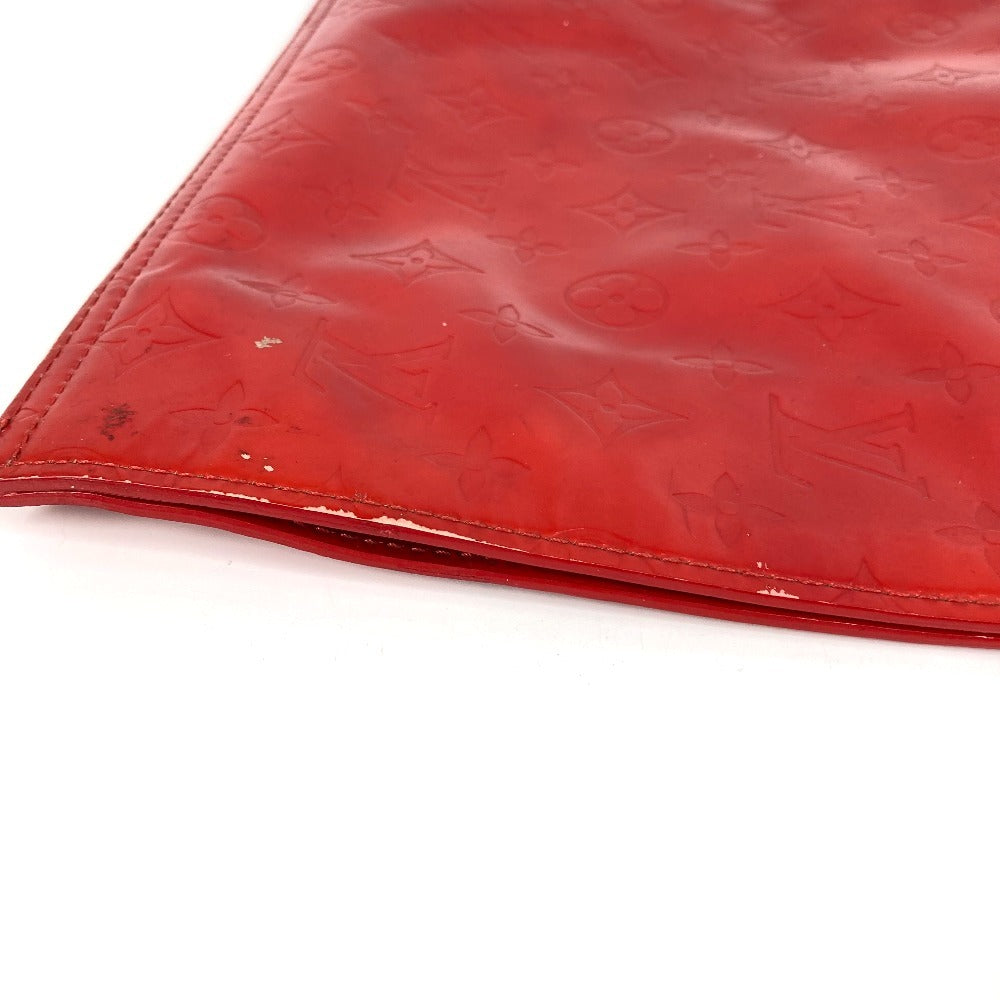 Louis Vuitton M91078 Monogram Vernis Stanton Bag Vertikal Tangan Monogram Vernis Wanita Merah