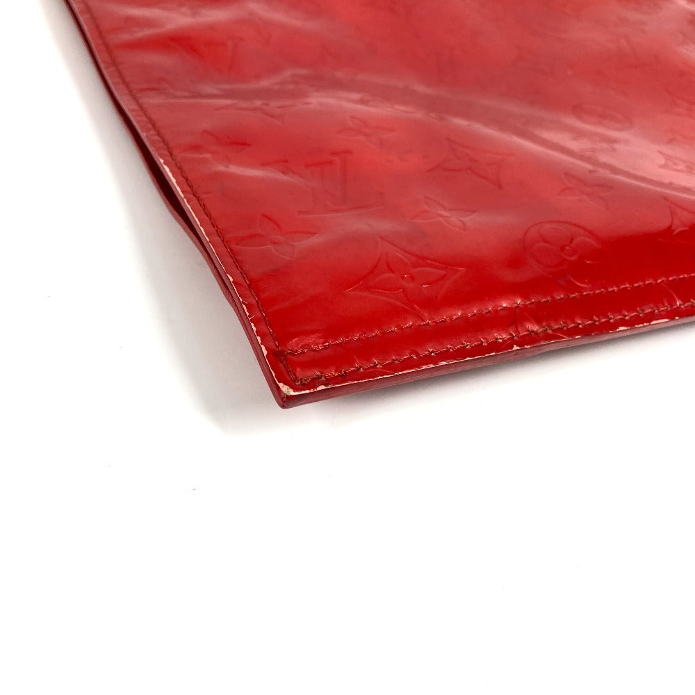 Louis Vuitton M91078 Monogram Vernis Stanton Bag Vertikal Tangan Monogram Vernis Wanita Merah