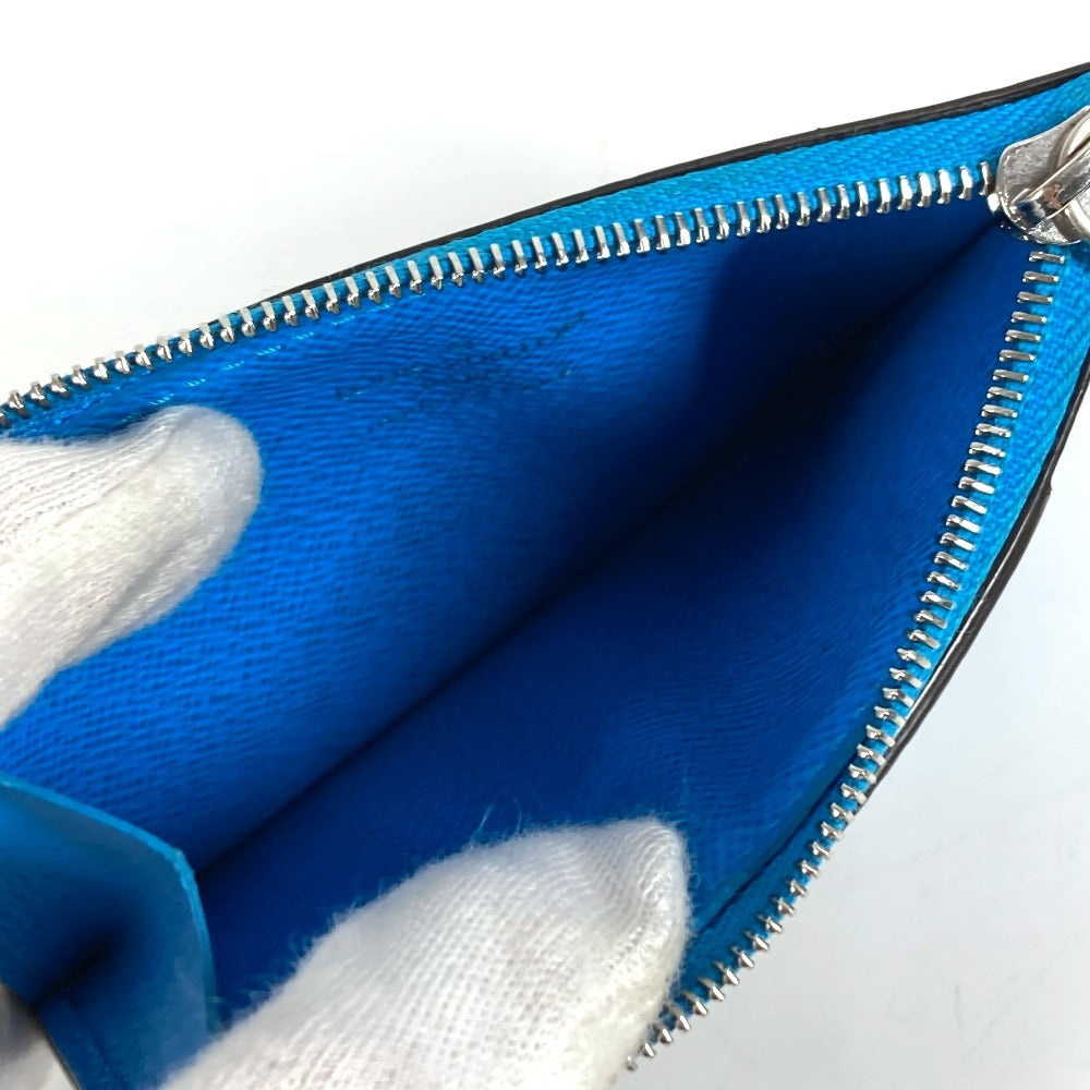 LOUIS VUITTON M12382 Monogram Porto Culte Romy Cartera Monedero Tarjetero Monedero Monogram Canvas Unisex Azul