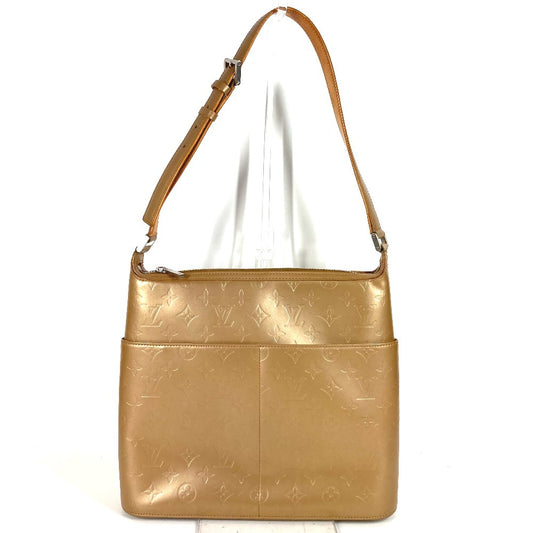 LOUIS VUITTON M55167 Monogram Matte Sutter Bag Shoulder Bag Monogram Matte Leather Women's Ampres Beige