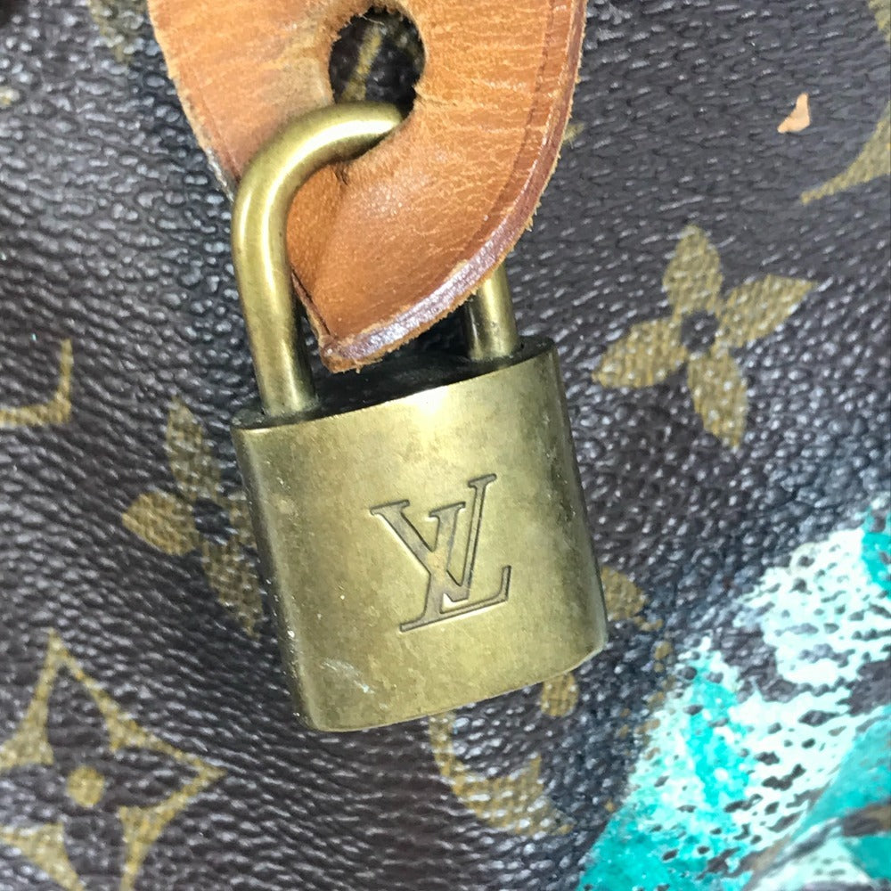 LOUIS VUITTON M48610 モノグラム ローズ 薔薇 スピーディ30 カバン ミニボストンバッグ ハンドバッグ モノグラムキャンバス レディース ブラウン