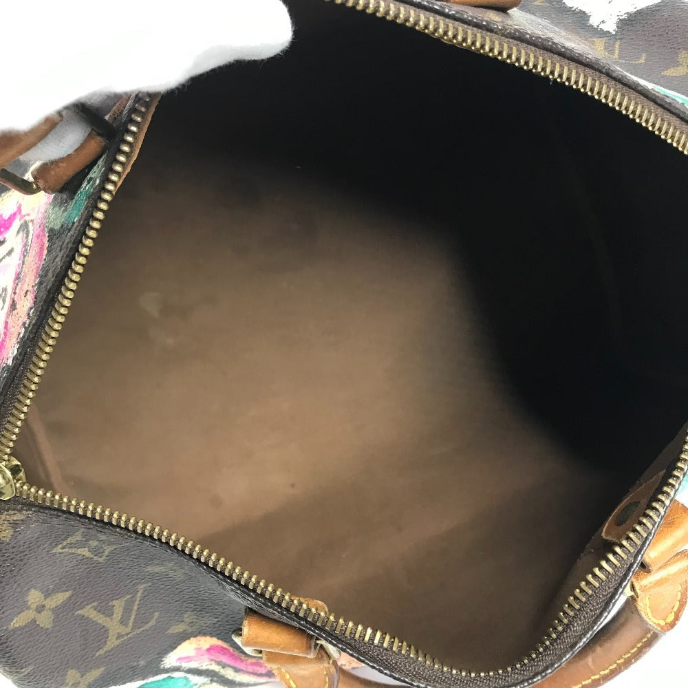 LOUIS VUITTON M48610 モノグラム ローズ 薔薇 スピーディ30 カバン ミニボストンバッグ ハンドバッグ モノグラムキャンバス レディース ブラウン