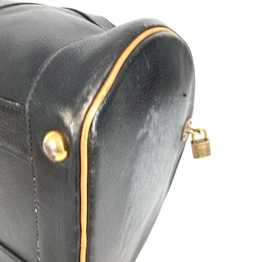 HERMES ヴィンテージ アールディ トラベルバッグ 旅行バッグ カバン ハンドバッグ 筒形 バイカラー ボストンバッグ アルデンヌ ユニセックス ブラック