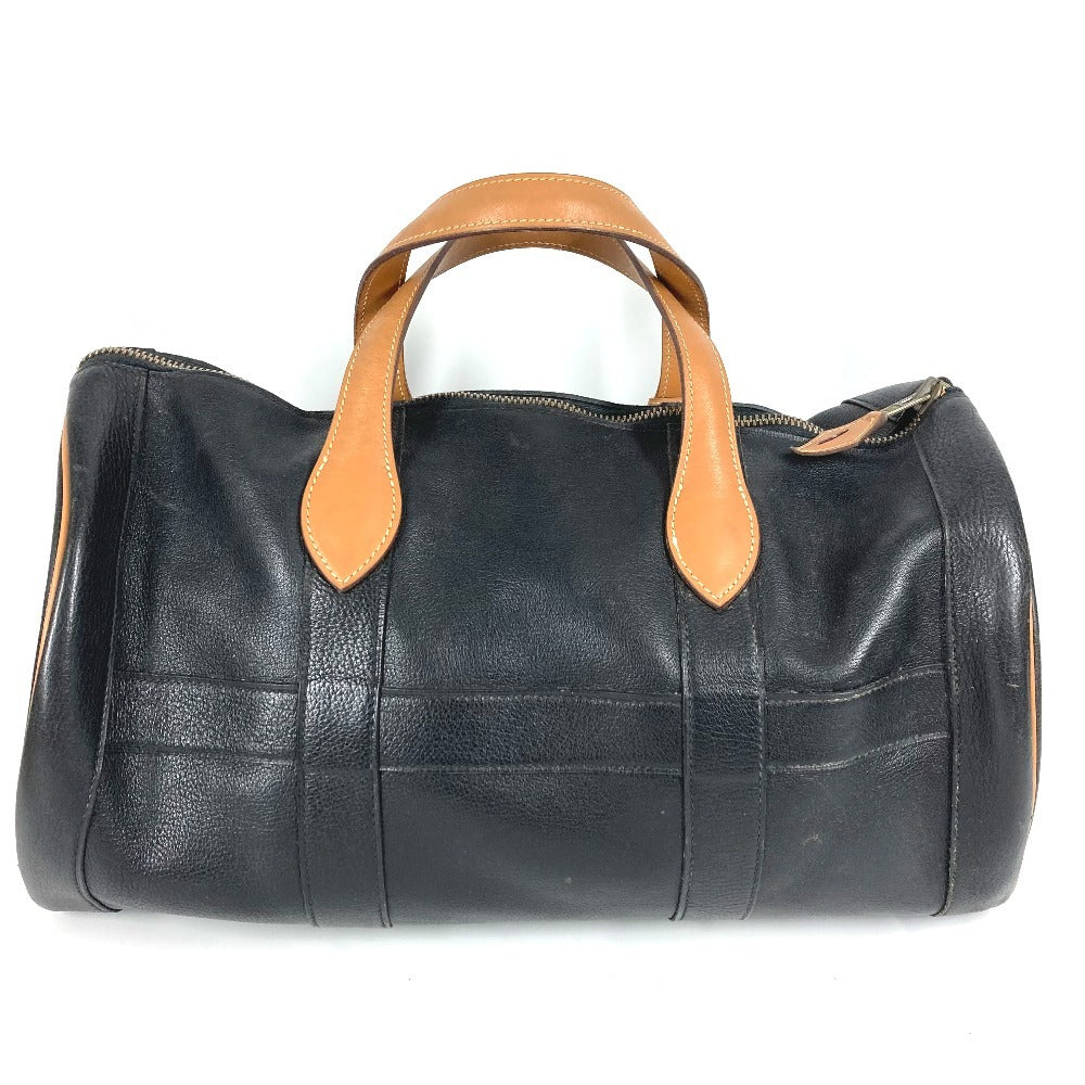 HERMES ヴィンテージ アールディ トラベルバッグ 旅行バッグ カバン ハンドバッグ 筒形 バイカラー ボストンバッグ アルデンヌ ユニセックス ブラック