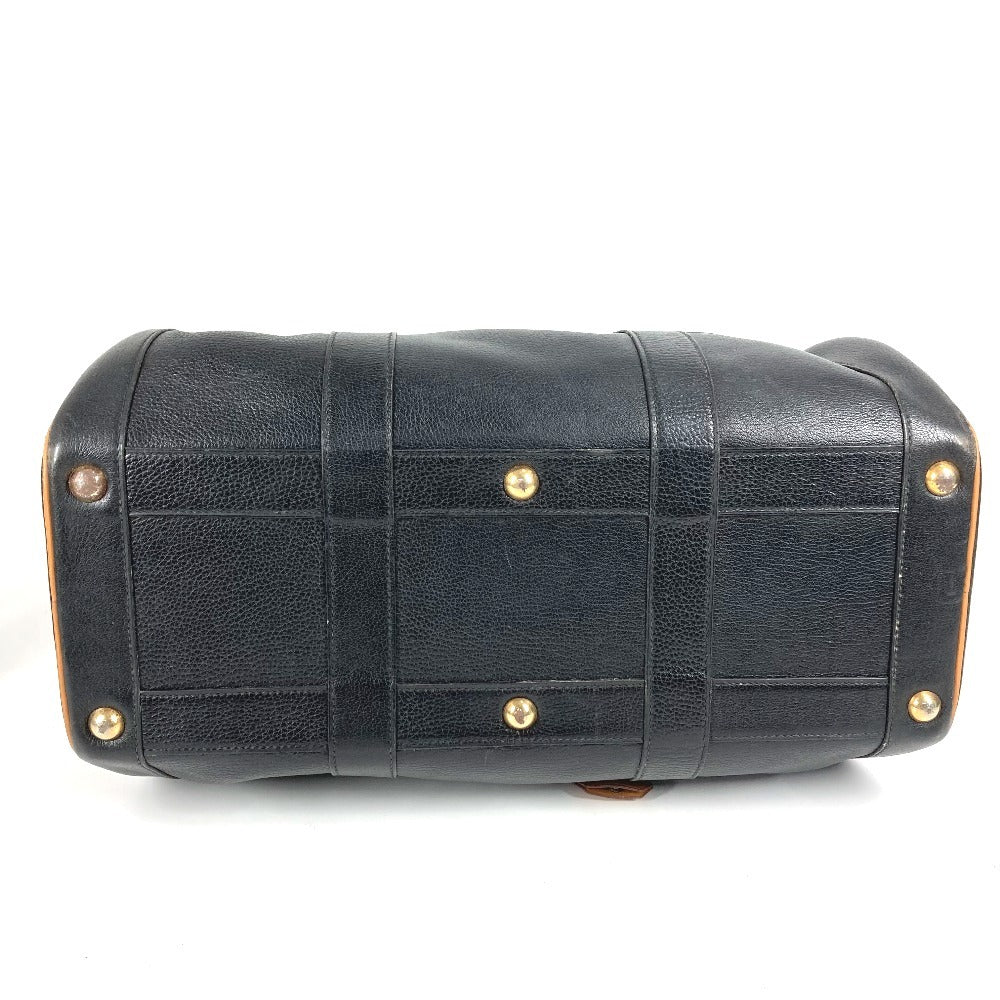 HERMES ヴィンテージ アールディ トラベルバッグ 旅行バッグ カバン ハンドバッグ 筒形 バイカラー ボストンバッグ アルデンヌ ユニセックス ブラック