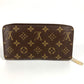 LOUIS VUITTON M60936 Monogram V Motif Zippy Wallet Round Zipper Long Wallet Long Wallet Monogram Canvas Unisex Brown