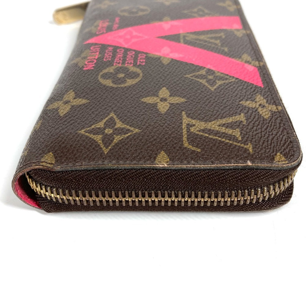 LOUIS VUITTON M60936 Monogram V Motif Zippy Wallet Round Zipper Long Wallet Long Wallet Monogram Canvas Unisex Brown