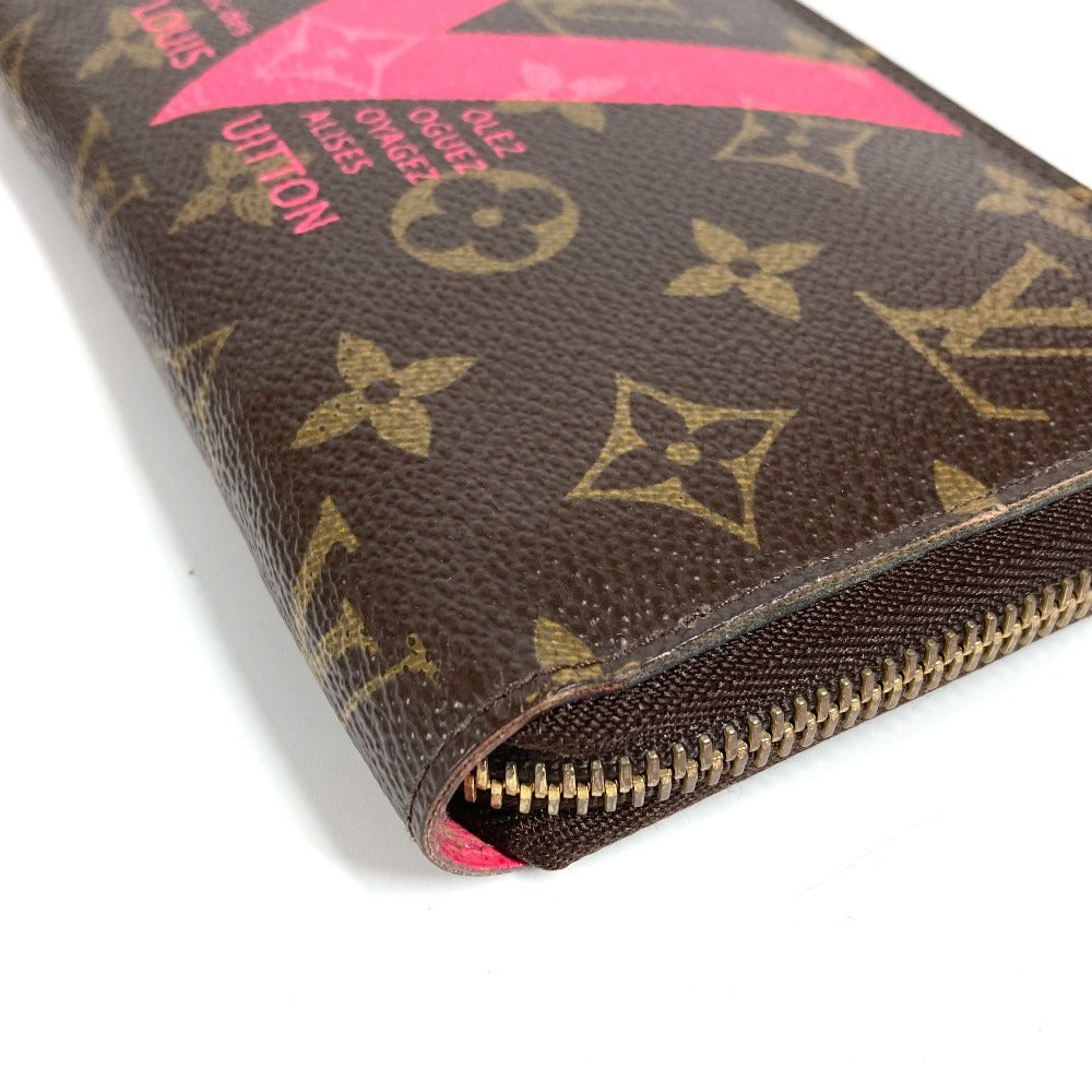 LOUIS VUITTON M60936 Monogram V Motif Zippy Wallet Round Zipper Long Wallet Long Wallet Monogram Canvas Unisex Brown