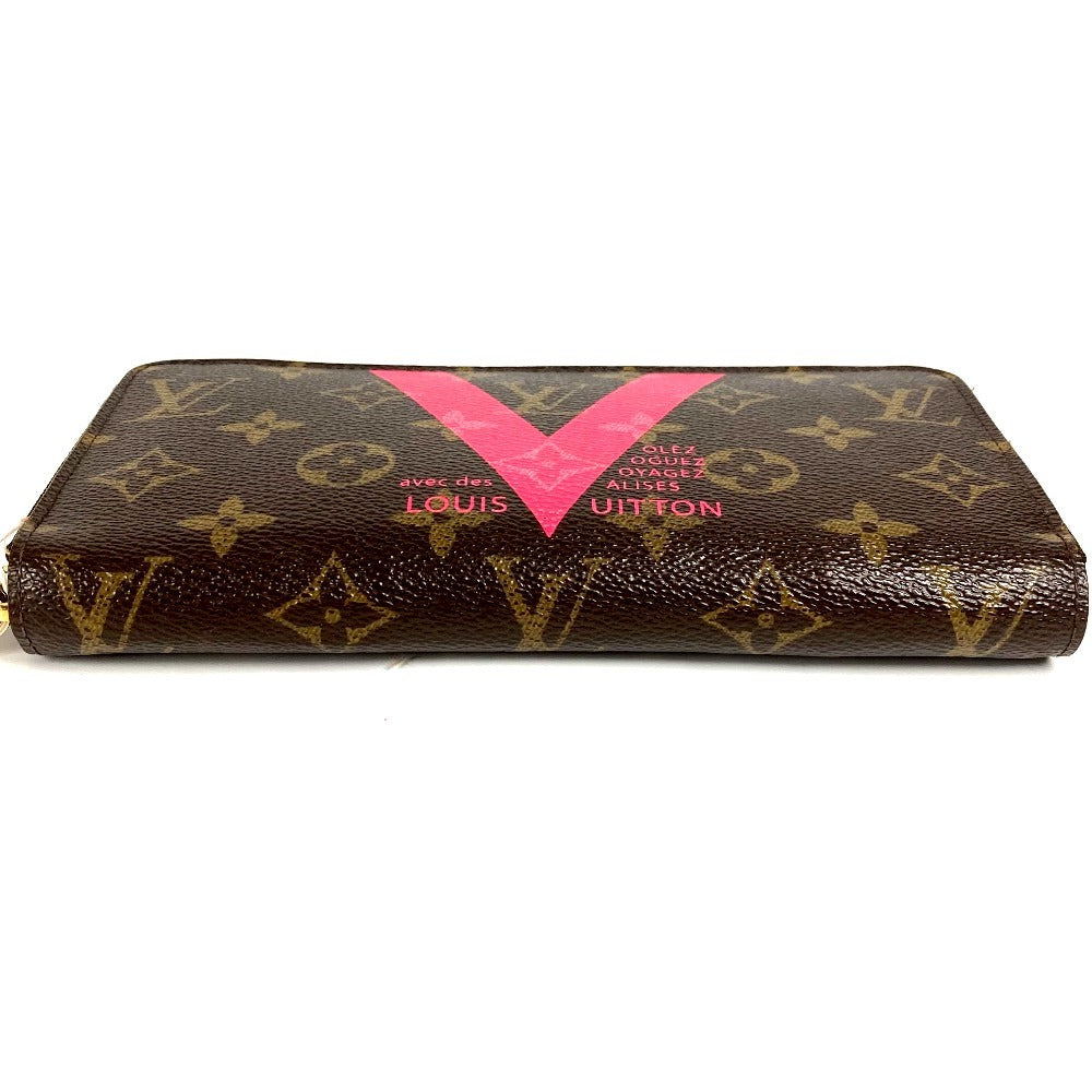 LOUIS VUITTON M60936 Monogram V Motif Zippy Wallet Round Zipper Long Wallet Long Wallet Monogram Canvas Unisex Brown