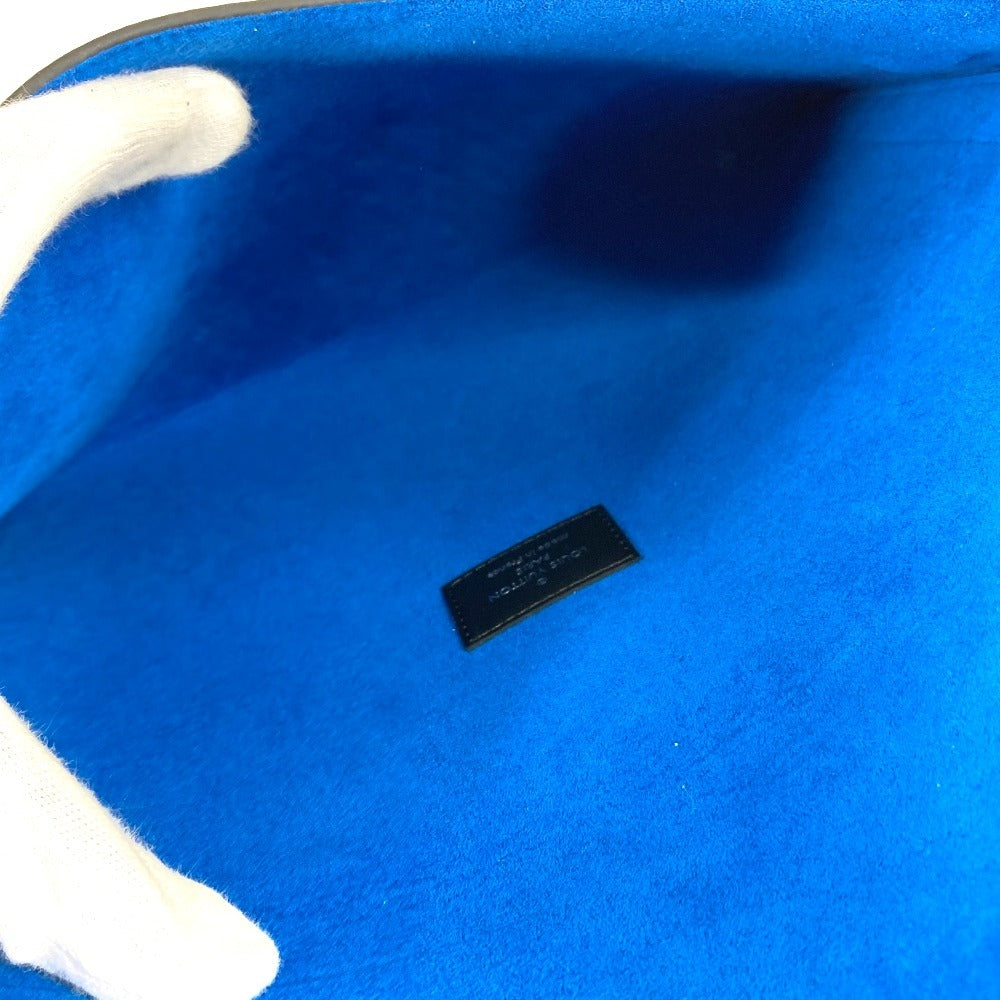 Louis Vuitton N60255 Damier Graphite Alpha Triple Pouch 3 Piece Set Bag Pouch Flap Kad Kedua Kad Kad Dompet Klac Bag Damier Graphite Canvas Unisex Hitam