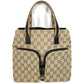 GUCCI 002・1080 GG Logo Bag Tote Bag Handbag GG Canvas/Leather Unisex Beige