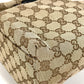 GUCCI 002・1080 GG Logo Bag Tote Bag Handbag GG Canvas/Leather Unisex Beige
