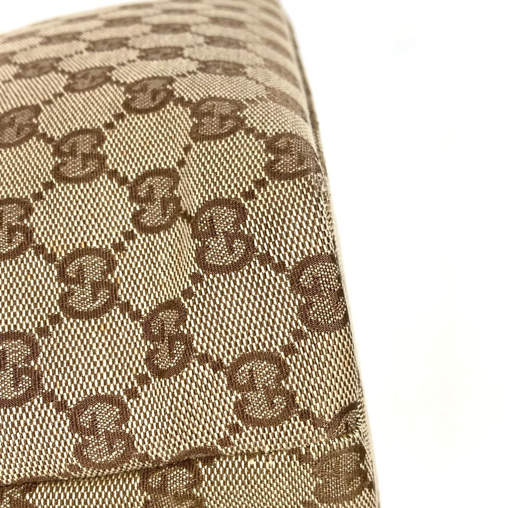 GUCCI 002・1080 GG Logo Bag Tote Bag Handbag GG Canvas/Leather Unisex Beige