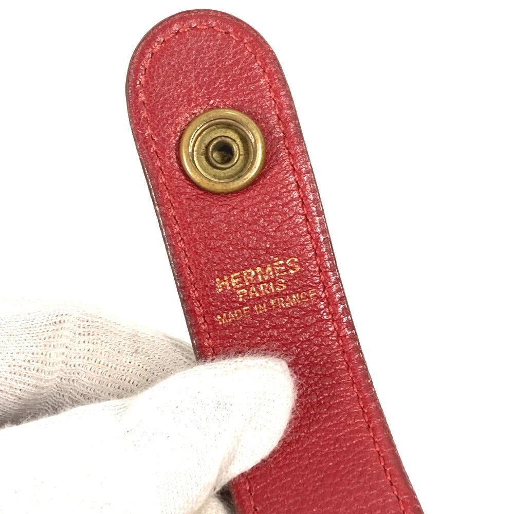 HERMES ヴィンテージ ロデオ ドゥ ロデオドゥ カバン 斜め掛け ポシェット ショルダーバッグ レザー ユニセックス レッド