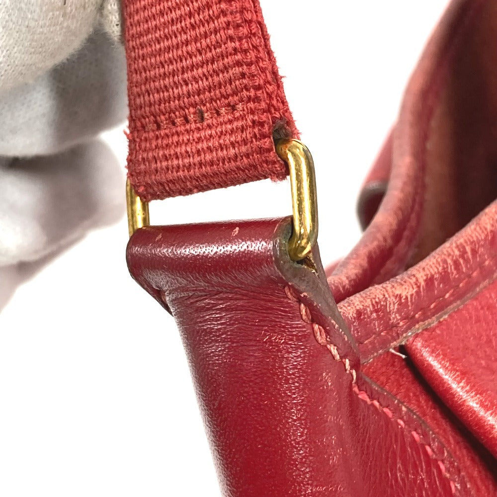 HERMES ヴィンテージ ロデオ ドゥ ロデオドゥ カバン 斜め掛け ポシェット ショルダーバッグ レザー ユニセックス レッド