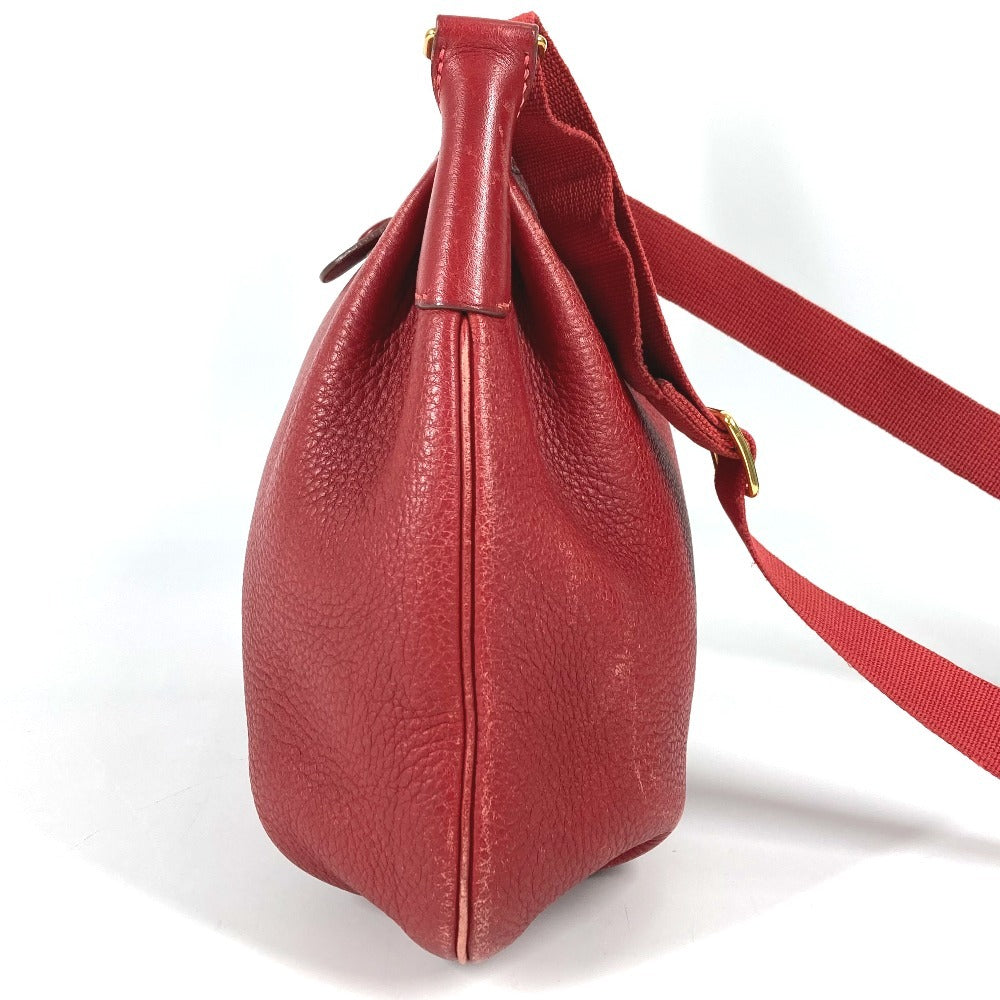 HERMES ヴィンテージ ロデオ ドゥ ロデオドゥ カバン 斜め掛け ポシェット ショルダーバッグ レザー ユニセックス レッド